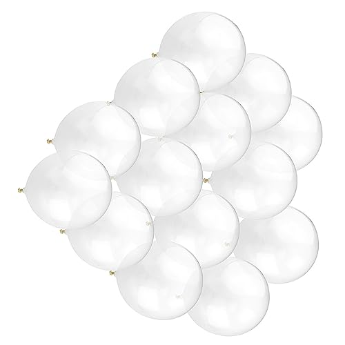 HOMOCONO Transparente Latex Ballons Verdickte Hochzeits Und Partyballons Transparent Für Feierlichkeiten Konfetti Ballons Reißfest Und Ideal Für Dekorationen von HOMOCONO