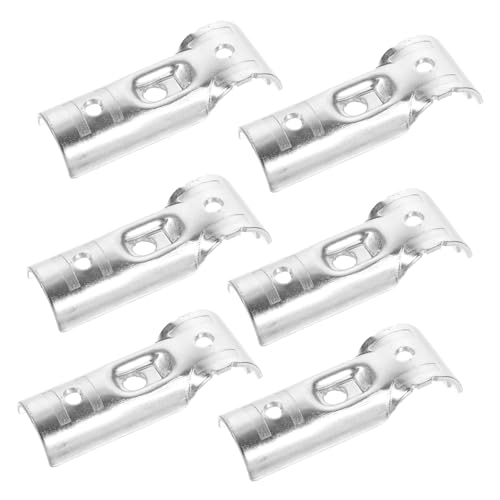 HOMOCONO 6 Stück T-klemmen Aus Kohlenstoffstahl für Zaunendschienen Von Fence Parts Pole Clamp Tools für Einfache Montage von HOMOCONO