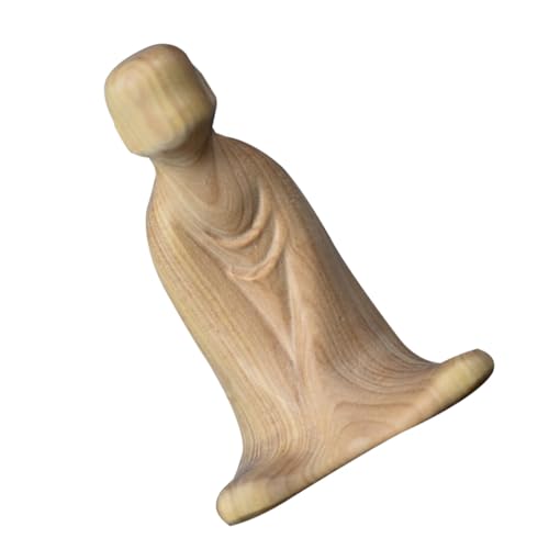 HOMOCONO schnitzereien aus Holz Aquarien-Buddha-Dekor Minifiguren Yoga-Skulptur Zen-Garten-Statue Bodhidharma-Statue bürodeko büro Dekoration Desktop-Schnitzornament Holzfiguren Buchsbaum von HOMOCONO