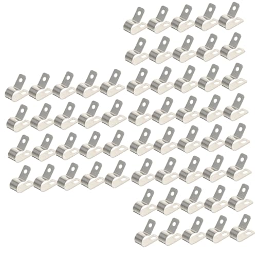 3 Sätze R-klemme Klemme Für Datenkabel Universeller Kabelclip Inhaber Drahtbinderücken Kabelschutz Klemmbausteine R-kabelklemmen Kabel-draht-organizer-schnalle Silver 20 Stück * 3 HOMSFOU von HOMSFOU