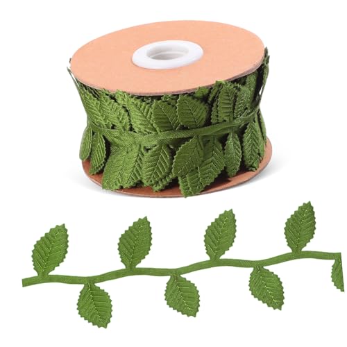 HOMSFOU 1 Rolle Dekorative Seilblätterbänder Grüner Stoff Blätterranken Farbig Zum Aufhängen Süßes Band Laubband Für Blumensträuße Blätter Blumenranken Floristen Polyesterstoff HOMSFOU 1 Rolle Dekorative Seilblätterbänder Grüner Stoff Blätterranken Farbig Zum Aufhängen Süßes Band Laubband Für Blumensträuße Blätter Blumenranken Floristen Polyesterstoff von HOMSFOU