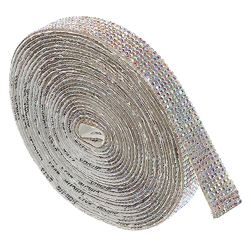 HOMSFOU 1 Rolle Strassband Klebrige Strasssteine Nagel Strassbesatz Band Kristalle Hotfix Goldene Strasssteine Blaue Dekorative Umhüllung Strassstreifen Edelstein Glitzer HOMSFOU 1 Rolle Strassband Klebrige Strasssteine Nagel Strassbesatz Band Kristalle Hotfix Goldene Strasssteine Blaue Dekorative Umhüllung Strassstreifen Edelstein Glitzer von HOMSFOU