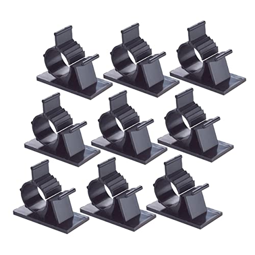 HOMSFOU 1 Satz Befestigungs Verschluss Klemme Cable Clips Cable Clamp Kabelmanagement Selbstklebend Kabelklips Kabelschellen Kabel-organizer Kabelclips Für Zu Hause Plastik Black 100st von HOMSFOU