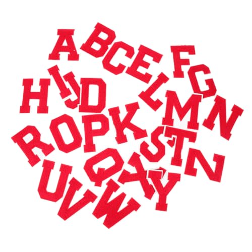 HOMSFOU 1 Satz Buchstabenstickerei Logo Patch Dekorative Kleidung Chenille Buchstabenjacke Verschiedene Mützen Kindermantel Kleidung Für Hat Dekoration Kleidung Versorgung Rote 26 Stück HOMSFOU 1 Satz Buchstabenstickerei Logo Patch Dekorative Kleidung Chenille Buchstabenjacke Verschiedene Mützen Kindermantel Kleidung Für Hat Dekoration Kleidung Versorgung Rote 26 Stück von HOMSFOU