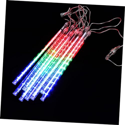 HOMSFOU 1 Satz Led-lichterkette Medaillon Weihnachtsdeko Hängendes Lichtdekor Meteorschauer Regenlichter Stadt Dekorative Lampe Meteorregenlichter Led-lampenanhänger Patch Hängelampe Pvc von HOMSFOU