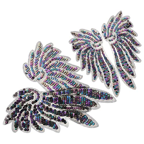 HOMSFOU 1 Satz Pailletten Flügel Aufnäher Weihnachtsengel Dekoration Party DIY Glitzer Kostüme Mädchen Feenflügel Kleidung Für Erwachsene Flügel Design Näh Applikation 2 Paare HOMSFOU 1 Satz Pailletten Flügel Aufnäher Weihnachtsengel Dekoration Party DIY Glitzer Kostüme Mädchen Feenflügel Kleidung Für Erwachsene Flügel Design Näh Applikation 2 Paare von HOMSFOU