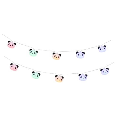 HOMSFOU 1 Satz Riesen-panda-lichterketten Batterie Betrieben String Licht String Licht Kinder Schlafzimmer String Lampe Kinderzimmer Draussen Schlafzimmerbeleuchtung Plastik von HOMSFOU