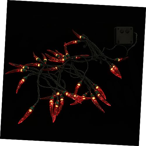 HOMSFOU Heimgebrauch Szene Solar Lampe Chili Licht Dekorative Lampe Chili String Lichter Set von HOMSFOU