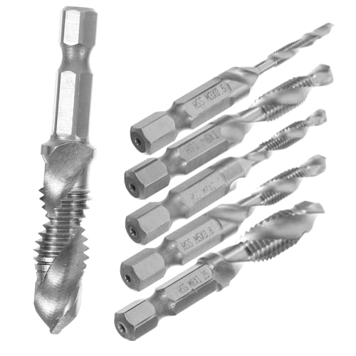 HOMSFOU 1 Satz scheibengardine modern entgrater Mehrzweck-Bohrer-Set power drill deburrfix Leistung versenken Lochsäge Die Bits Seitenschneider Bohrer für Glas Ersatzbohrer Stahl Silver von HOMSFOU