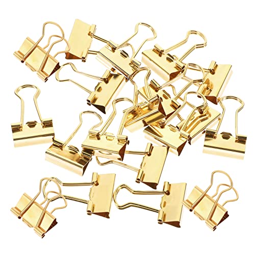 HOMSFOU 1 Schachtel Metall Binder Clips Kleine Multifunktionale Büroklammern Luxuriösem Gold Langlebige Aktenklammern für Papierorganisation zu Hause Schule und Büro HOMSFOU 1 Schachtel Metall Binder Clips Kleine Multifunktionale Büroklammern Luxuriösem Gold Langlebige Aktenklammern für Papierorganisation zu Hause Schule und Büro von HOMSFOU
