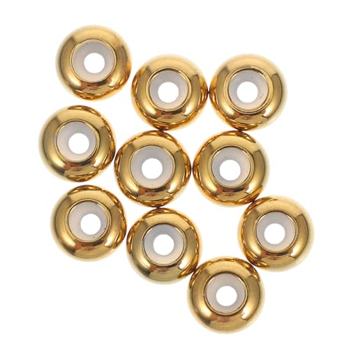 HOMSFOU 10 Stück Bastelperlen Zum Herstellen Von Schmuckarmbändern Abstandsperlen Schiebestopperperlen Lose Metallperlen Metallperlen Armbandperlen Edelstahl Golden HOMSFOU 10 Stück Bastelperlen Zum Herstellen Von Schmuckarmbändern Abstandsperlen Schiebestopperperlen Lose Metallperlen Metallperlen Armbandperlen Edelstahl Golden von HOMSFOU