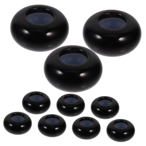 HOMSFOU 10 Stück Zubehör zur Herstellung von Armbändern Schiebestoppperlen Schmuck Perlen machen Abstandsperlen für die Herstellung von Armbändern Metallperle Rostfreier Stahl Schwarz HOMSFOU 10 Stück Zubehör zur Herstellung von Armbändern Schiebestoppperlen Schmuck Perlen machen Abstandsperlen für die Herstellung von Armbändern Metallperle Rostfreier Stahl Schwarz von HOMSFOU