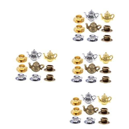 HOMSFOU 12 Sets Miniatur Teeservice Modellpuppen Spielhauszubehör Küche Rollenspielzubehör Miniatur Teebecher Winzige Teetasse Mini Kaffeetasse Spielzeug Winziges Hauszubehör von HOMSFOU