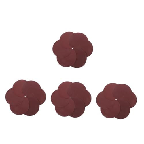 HOMSFOU 120 Stk Sandpapierblatt poliermittel polierpads schleifpads schleifpapier set Schleifscheibe Schleifaufsatz für Bohrer Werkzeugzubehör Sandpapierpad Schleifpapier Bohraufsatz Brown von HOMSFOU