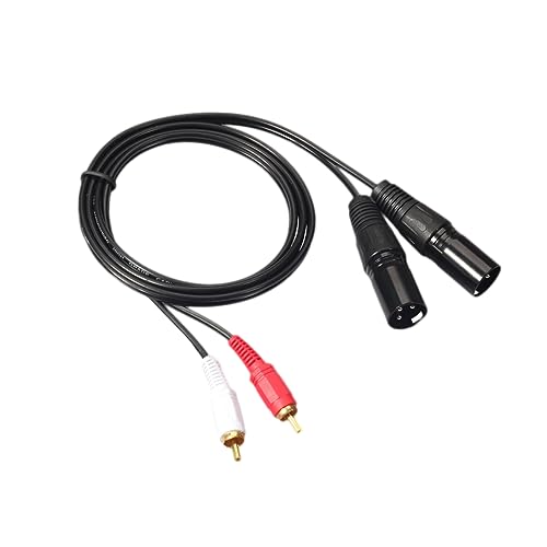 HOMSFOU 2 Autoadapter Xlr Auf Adapter Usb-laufwerk-figur Adapter 3.xlr Adapterkabel Dual Auf Xlr-stecker Y-splitter-patchkabel Zu Xlr Black von HOMSFOU