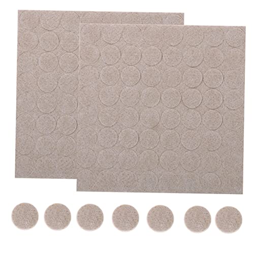 HOMSFOU 2 Sätze Filzdichtung Pads Möbelgleiter Sitz Tür fußbodenmatte Furniture Gliders Stuhlpad Bodenbelagsschoner Stuhlmatte filzmatte Stuhlfußschützer Fußmatten für Stühle gefühlt Khaki von HOMSFOU