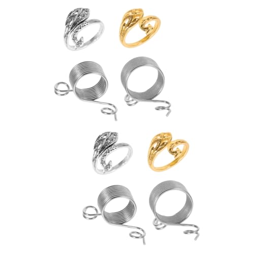 HOMSFOU 2 Sätze Fingerkabelanschluss Strickfinger Garn Häkeln Weberei Haken Häkelstrickgarn Maschenmarkierer Zum Häkeln D Gestrickt Ring Stich Rostfreier Stahl 4 Stücke * 2 HOMSFOU 2 Sätze Fingerkabelanschluss Strickfinger Garn Häkeln Weberei Haken Häkelstrickgarn Maschenmarkierer Zum Häkeln D Gestrickt Ring Stich Rostfreier Stahl 4 Stücke * 2 von HOMSFOU