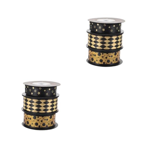 HOMSFOU 2 Sätze Geschenkband Bänder Basteln Breit Stoff Dünn Gekräuselt Satin Weihnachtsband Ripsband Weihnachtsdekoration Weihnachtsband Taschenband 3 Rollen * 2 HOMSFOU 2 Sätze Geschenkband Bänder Basteln Breit Stoff Dünn Gekräuselt Satin Weihnachtsband Ripsband Weihnachtsdekoration Weihnachtsband Taschenband 3 Rollen * 2 von HOMSFOU