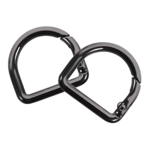 HOMSFOU 2 Stück Federspulenanschlussschnalle Geldbörsenriemenclip Schnalle für halbrund d Rucksack Federschnalle Federverschluss- Frühlingsring Zinklegierung Black HOMSFOU 2 Stück Federspulenanschlussschnalle Geldbörsenriemenclip Schnalle für halbrund d Rucksack Federschnalle Federverschluss- Frühlingsring Zinklegierung Black von HOMSFOU