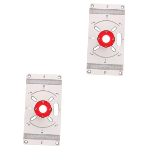 HOMSFOU 2 Stück Holzbearbeitung Bohrmaschine Oberfräse Grundplatte Verkleidung Oberfräse Tisch Oberfräse Tischplatte Flip Board Für Holzbearbeitung Oberfräse Ständer Oberfräse Vorlagen von HOMSFOU
