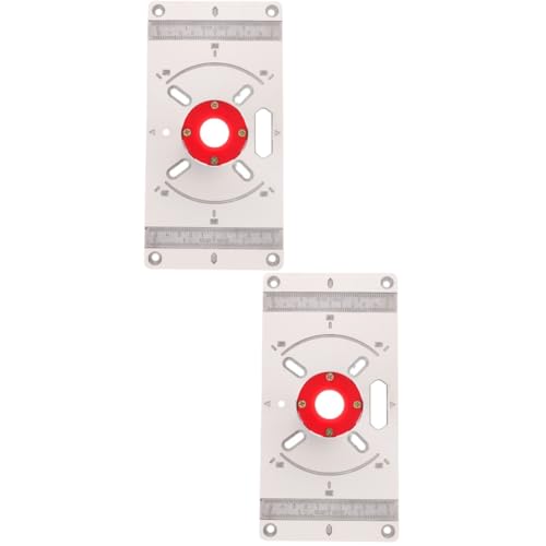 HOMSFOU 2 Stück Holzbearbeitung Bohrmaschine Platte Oberfräse Fräsen Nut Halterung Oberfräse Tischplatte Oberfräse Tisch Mit Oberfräse Kit Presser Oberfräse Tischeinlage Tisch Oberfräse von HOMSFOU