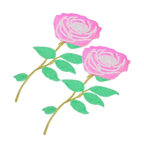 HOMSFOU 2 Stück Stickerei Rosen Blumenflicken Bastelflicken Süße Stich Nähflicken Girly Tag Applikationen Form Bestickte Jeansflicken Pailletten Applikation Rosenbrosche Für HOMSFOU 2 Stück Stickerei Rosen Blumenflicken Bastelflicken Süße Stich Nähflicken Girly Tag Applikationen Form Bestickte Jeansflicken Pailletten Applikation Rosenbrosche Für von HOMSFOU