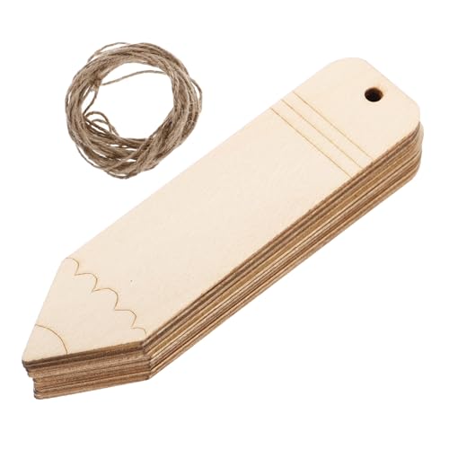 HOMSFOU 20 Stück Holz Lesezeichen Unvollendete Diy Holzmarkierungen Basteln Hängbare Blanko Tags für Kreative Projekte für Karten Dekoration und HOMSFOU 20 Stück Holz Lesezeichen Unvollendete Diy Holzmarkierungen Basteln Hängbare Blanko Tags für Kreative Projekte für Karten Dekoration und von HOMSFOU