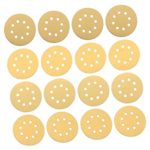 HOMSFOU 20St Sandpapier plasure caakg schleifscheibe schleifkappen gipskartonplatten sandwalze Schleifen schwingen Schleifpapier zum Polieren von Holz Rundholz Schleifpapier Khaki von HOMSFOU