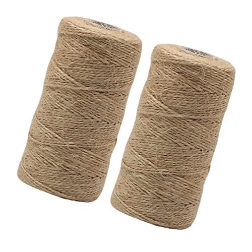 HOMSFOU 2Rollen Juteseil À Strängig Starkes Hanfseil für DIY Bastelzubehör Dekoration Geschenkverpackung Vielseitig Einsetzbar für Garten und Heimdekoration HOMSFOU 2Rollen Juteseil À Strängig Starkes Hanfseil für DIY Bastelzubehör Dekoration Geschenkverpackung Vielseitig Einsetzbar für Garten und Heimdekoration von HOMSFOU