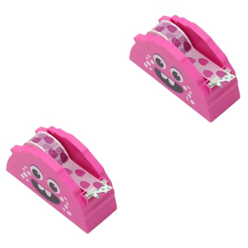 HOMSFOU 2St Bandschneider Packbandspender Desktop Werkzeuge zum Schneiden von Bändern Miniband tape cutter Schneidemaschine für Klebeband Klebebandspender kawaii Klebebandabroller pp von HOMSFOU