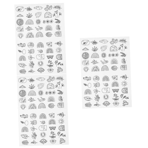 HOMSFOU 3 Blätter Wasserlöslicher Stickvlies Stabilisator Selbstklebendes Stickpapier für Diy Stickprojekte Einfach Anzuwenden für Kleidung Taschen und Handarbeiten Wasserlöslich und HOMSFOU 3 Blätter Wasserlöslicher Stickvlies Stabilisator Selbstklebendes Stickpapier für Diy Stickprojekte Einfach Anzuwenden für Kleidung Taschen und Handarbeiten Wasserlöslich und von HOMSFOU
