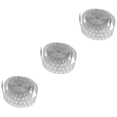HOMSFOU 3 Rollen Strassstreifen Schillerndes Dekoband Dekoration Multifunktionales Strassband Handgefertigt Bastelbesatz Dekorativer Bastelbesatz DIY Strassbesatz Silberkristall HOMSFOU 3 Rollen Strassstreifen Schillerndes Dekoband Dekoration Multifunktionales Strassband Handgefertigt Bastelbesatz Dekorativer Bastelbesatz DIY Strassbesatz Silberkristall von HOMSFOU