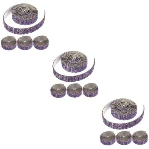 HOMSFOU 3 Sätze Diy Decorative Diamond Aufkleber Gürtel Strassband Trimmen Weiß Blenden Nähen Hochzeitsaccessoire Diy-kleidungspatch Strasssteine Violett 4 Rollen * 3 HOMSFOU 3 Sätze Diy Decorative Diamond Aufkleber Gürtel Strassband Trimmen Weiß Blenden Nähen Hochzeitsaccessoire Diy-kleidungspatch Strasssteine Violett 4 Rollen * 3 von HOMSFOU