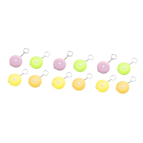 HOMSFOU 3 Sätze Mini Tape Measure Tragbares Hochpräzises Maßband Mit Ring Für Zuhause Und Outdoor Aktivitäten Zufällige Farben Für Körpermaße Kompakt Und Leicht 4 Stück * 3 HOMSFOU 3 Sätze Mini Tape Measure Tragbares Hochpräzises Maßband Mit Ring Für Zuhause Und Outdoor Aktivitäten Zufällige Farben Für Körpermaße Kompakt Und Leicht 4 Stück * 3 von HOMSFOU