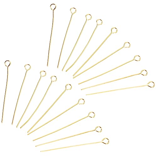 HOMSFOU 3 Sätze T-needle-ohrringzubehör Schmuck Herstellung Stifte Stift Für Diy-halskettenarmband Ohrringe-zubehör Ohrstecker Augennadel Pin-zubehör Golden Rostfreier Stahl 100 Stück * 3 HOMSFOU 3 Sätze T-needle-ohrringzubehör Schmuck Herstellung Stifte Stift Für Diy-halskettenarmband Ohrringe-zubehör Ohrstecker Augennadel Pin-zubehör Golden Rostfreier Stahl 100 Stück * 3 von HOMSFOU