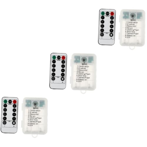 HOMSFOU 3 Sets Aufbewahrungsbox Batteriefach Fernbedienungszubehör Usb-Batterie Wasserdicht Doppelter Zweck Einfache Knopfbatterie Usb-Funkfernbedienung Dimmer von HOMSFOU