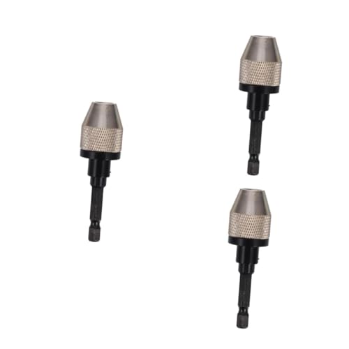 HOMSFOU 3 Stück Sechskantgriff Bohrfutteradapter Hackbit 3 Backen Bohrfutter 03–65 Mm Bohrfutter Rundgriff Bohrfutter Bohrfutter Mit Stange Bohrfutter Für Holzbearbeitung Aus von HOMSFOU