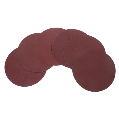 HOMSFOU 30-teiliges Set Sandpapierblatt Polierpapier Schleifpapier Schleifteller Für Die Holzbearbeitung Schleifpad Runde Schleifscheiben Sandpapierkörner Werkzeugzubehör Brown von HOMSFOU