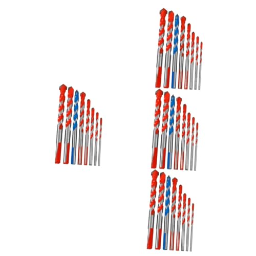 HOMSFOU 32 Stk Fliesenbohrer mehrzweckbohrer Steinbohrer für Beton Präzisionsbohrer Zubehör für Bohrmaschinen Bohrer für Porzellanfliesen Bohrer mit geradem Griff Betonbohrer Wolfram Stahl von HOMSFOU