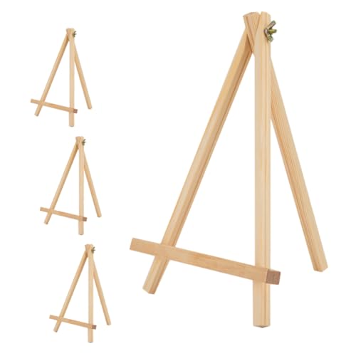 HOMSFOU 4 Stück Gemälde von Staffelständer Tisch klein Stand Malerei Handwerk Und Kunst Staffelei aus Holz Staffeleien zum Malen für Staffeleien zeigen hölzern Khaki HOMSFOU 4 Stück Gemälde von Staffelständer Tisch klein Stand Malerei Handwerk Und Kunst Staffelei aus Holz Staffeleien zum Malen für Staffeleien zeigen hölzern Khaki von HOMSFOU
