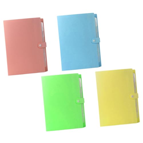 HOMSFOU 4 Stück Teiliges Dokumentenordner Fächermappe für Büro Schule Multifunktionale Aufbewahrung Wasserdichter Papierhalter HOMSFOU 4 Stück Teiliges Dokumentenordner Fächermappe für Büro Schule Multifunktionale Aufbewahrung Wasserdichter Papierhalter von HOMSFOU