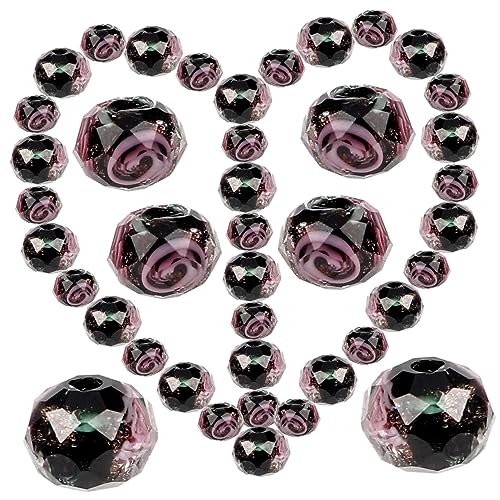 HOMSFOU 40 Stück Diy Bastelperlen für Armbänder und Ohrringe Facettierte Glasperlen für Schmuckherstellung und Designs HOMSFOU 40 Stück Diy Bastelperlen für Armbänder und Ohrringe Facettierte Glasperlen für Schmuckherstellung und Designs von HOMSFOU