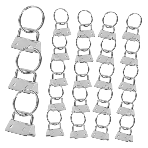 HOMSFOU 40 Stück Schlüsselanhänger-Gurtbandclip Lanyard für Schlüssel Schlüsselanhänger-Sets Schlüsselbund Hersteller Armband Schlüsselanhänger Schlüsselkette Eisen Silver HOMSFOU 40 Stück Schlüsselanhänger-Gurtbandclip Lanyard für Schlüssel Schlüsselanhänger-Sets Schlüsselbund Hersteller Armband Schlüsselanhänger Schlüsselkette Eisen Silver von HOMSFOU