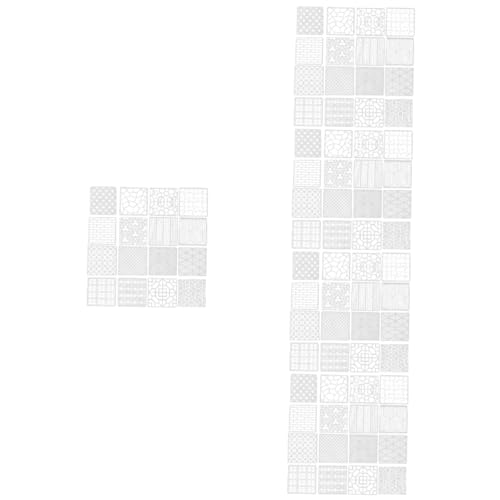 HOMSFOU 5 Sätze Geometrische Zeichnungsvorlage Farbmarker Kreise Beton Schablonen Kreide Schichtung Markierungen Geometrische Hohlschablone Geometrische Vorlage Plastik 16 Stück * 5 von HOMSFOU