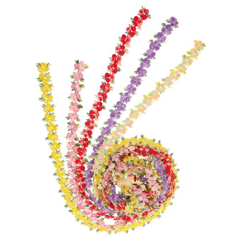 HOMSFOU 5 Sets Blumenbesatz Dekorativer Spitzenbesatz Spitzenband Brautschmuck Zum Nähen Rüschen Blumen Bestickter Spitzenbesatz Floraler Spitzenbesatz Spitzenrand Cremefarben HOMSFOU 5 Sets Blumenbesatz Dekorativer Spitzenbesatz Spitzenband Brautschmuck Zum Nähen Rüschen Blumen Bestickter Spitzenbesatz Floraler Spitzenbesatz Spitzenrand Cremefarben von HOMSFOU