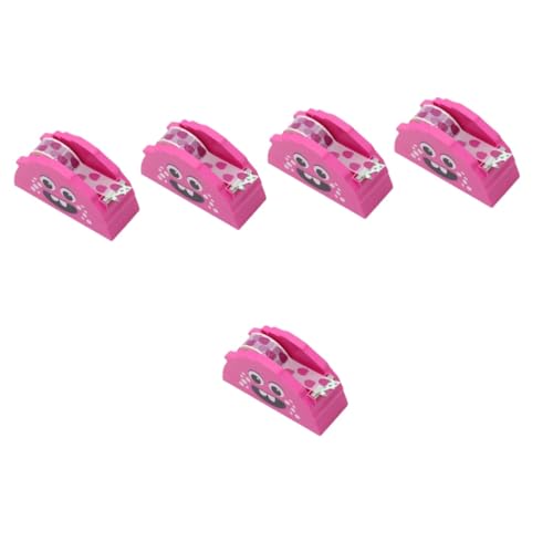 HOMSFOU 5 Stück Bandschneider tape cutter Schneidemaschine für Klebeband Schreibtischlampe süß wasseraktivierter Klebebandabroller Klebebandspender süß kawaii Klebebandabroller pp von HOMSFOU