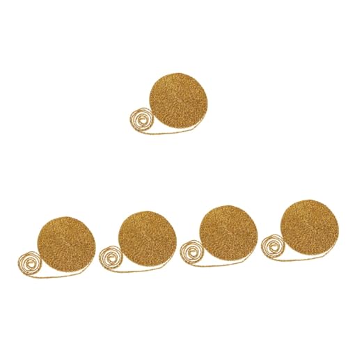 HOMSFOU 5 Stück DIY bastelleiste trimmt Nähen trimmen gemustertes Band Kantenbesatz Stoff Quastenverkleidung goldener Spitzenstoff Stickerei Kleidung trimmen Polyestergarn HOMSFOU 5 Stück DIY bastelleiste trimmt Nähen trimmen gemustertes Band Kantenbesatz Stoff Quastenverkleidung goldener Spitzenstoff Stickerei Kleidung trimmen Polyestergarn von HOMSFOU