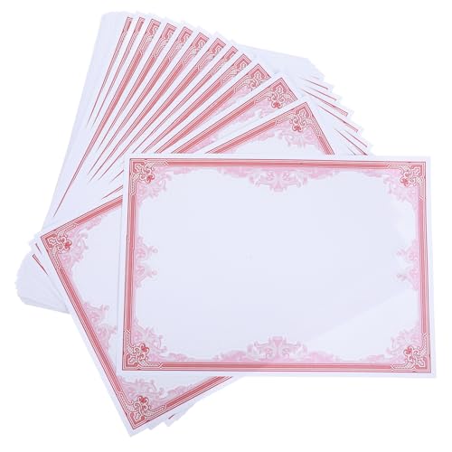 HOMSFOU 50 Blatt Papier Für Ehrenurkunden Druckbare Zertifikate Leistungspapier Blanko Diplompapier Pergamentpapier Auszeichnungspapier Einfaches Zertifikatspapier HOMSFOU 50 Blatt Papier Für Ehrenurkunden Druckbare Zertifikate Leistungspapier Blanko Diplompapier Pergamentpapier Auszeichnungspapier Einfaches Zertifikatspapier von HOMSFOU