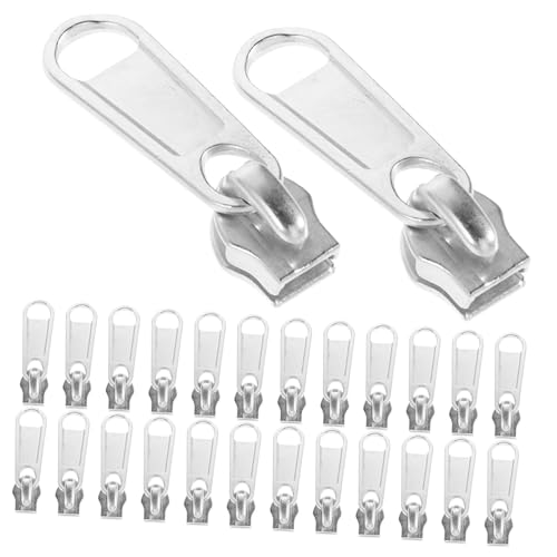 HOMSFOU 50 Stück Reißverschluss Reparaturset für Kleidungsreißverschlüsse Reparaturset für Zeltreißverschlüsse Geldbörse Kit Sliders Sliders Aluminiumlegierung Silver HOMSFOU 50 Stück Reißverschluss Reparaturset für Kleidungsreißverschlüsse Reparaturset für Zeltreißverschlüsse Geldbörse Kit Sliders Sliders Aluminiumlegierung Silver von HOMSFOU