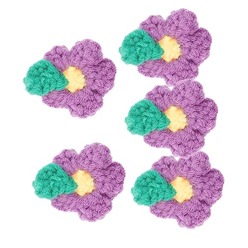 HOMSFOU 5Stücke Häkelblumen Patches Handgefertigte Bunte Applikationen für DIY Kleidung Exquisites Design für Kostüme Taschen und Kunsthandwerk Zufällige Farben HOMSFOU 5Stücke Häkelblumen Patches Handgefertigte Bunte Applikationen für DIY Kleidung Exquisites Design für Kostüme Taschen und Kunsthandwerk Zufällige Farben von HOMSFOU
